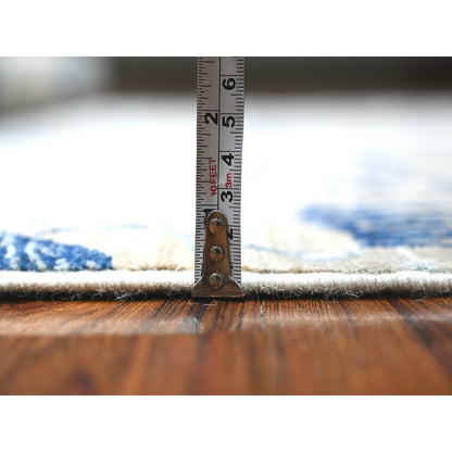 6'X8'5" Grandma Gray Afghan Peshawar Hand Knotted 100% Wool Oriental Rug