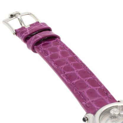 Chopard Happy Sports Diamond Watches 27/8245-23 Stainless Steel/Leather