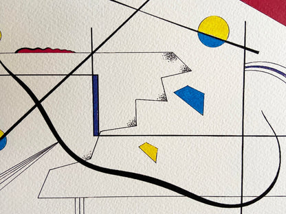 Wassily Kandinsky Lithograph 1962 Mourlot Signed Op Certified