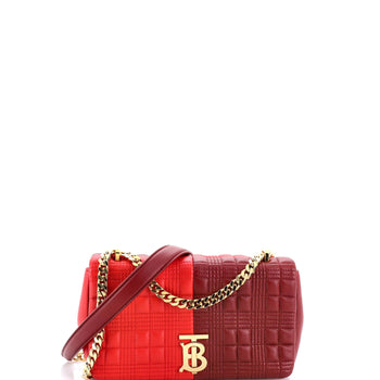 Burberry Lola Shoulder Bag Quilted Lambskin Small