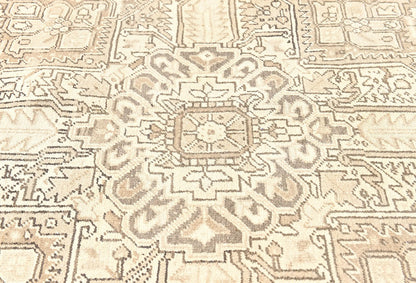 Muted Floral Distressed Design 10X13 ft Vintage Oriental Rug Dining Room Carpet