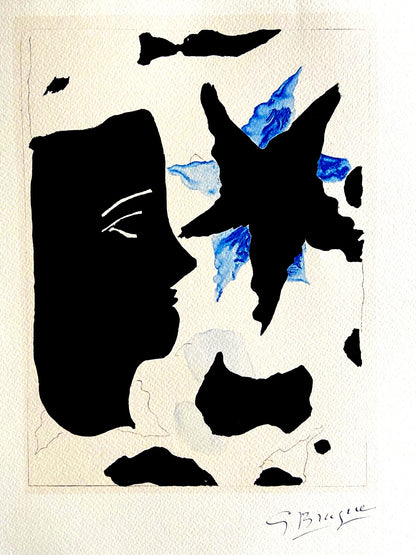 Georges Braque Lithograph Coa Signed Op Published - Seurat