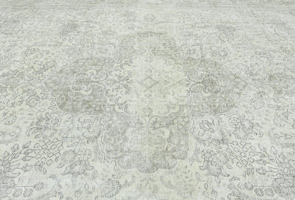 Handmade Antique Distressed Oriental Rug Muted