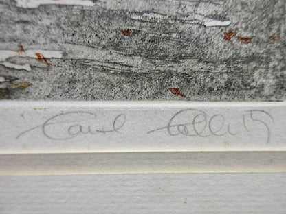 Carol Collette "Culver'S Farm" Original Etching Pencil Signed Numbered Framed