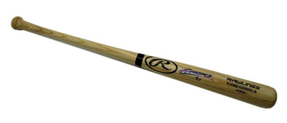 Vladimir Guerrero Jr. Blue Jays Signed Engraved Rawlings Blonde Bat Bas 162333