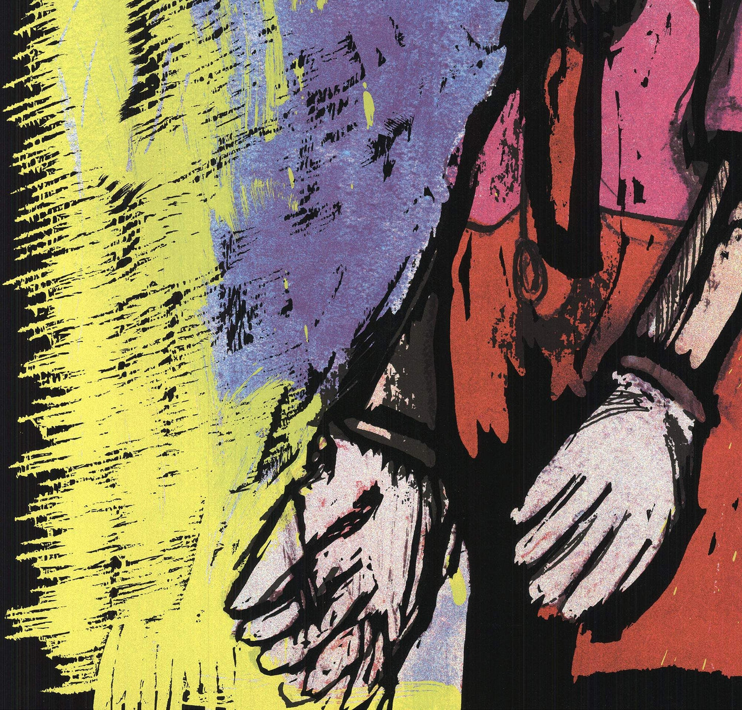 Jim Dine Pinocchio " Mixed Media Pop Art Red, Blue, Yellow Jim Di