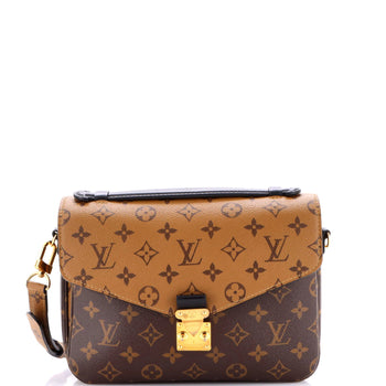 Canvas Louis Vuitton Pochette Metis Reverse Monogram