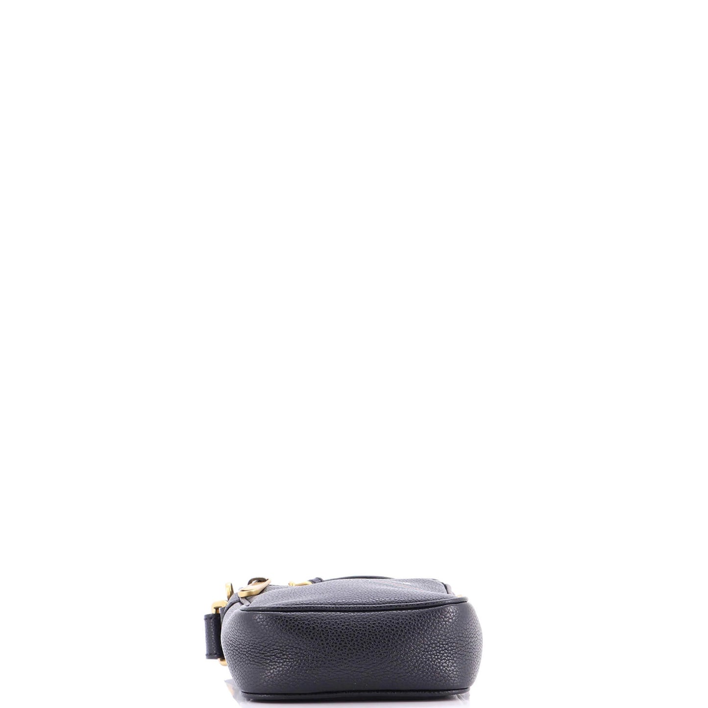 Gucci Logo Zip Messenger Bag Printed Leather Mini