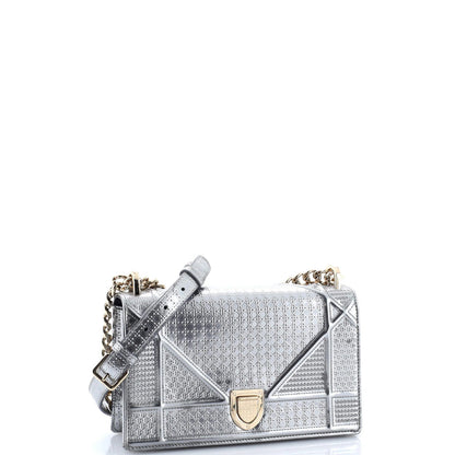 Christian Dior Diorama Flap Bag Cannage Embossed Calfskin Small