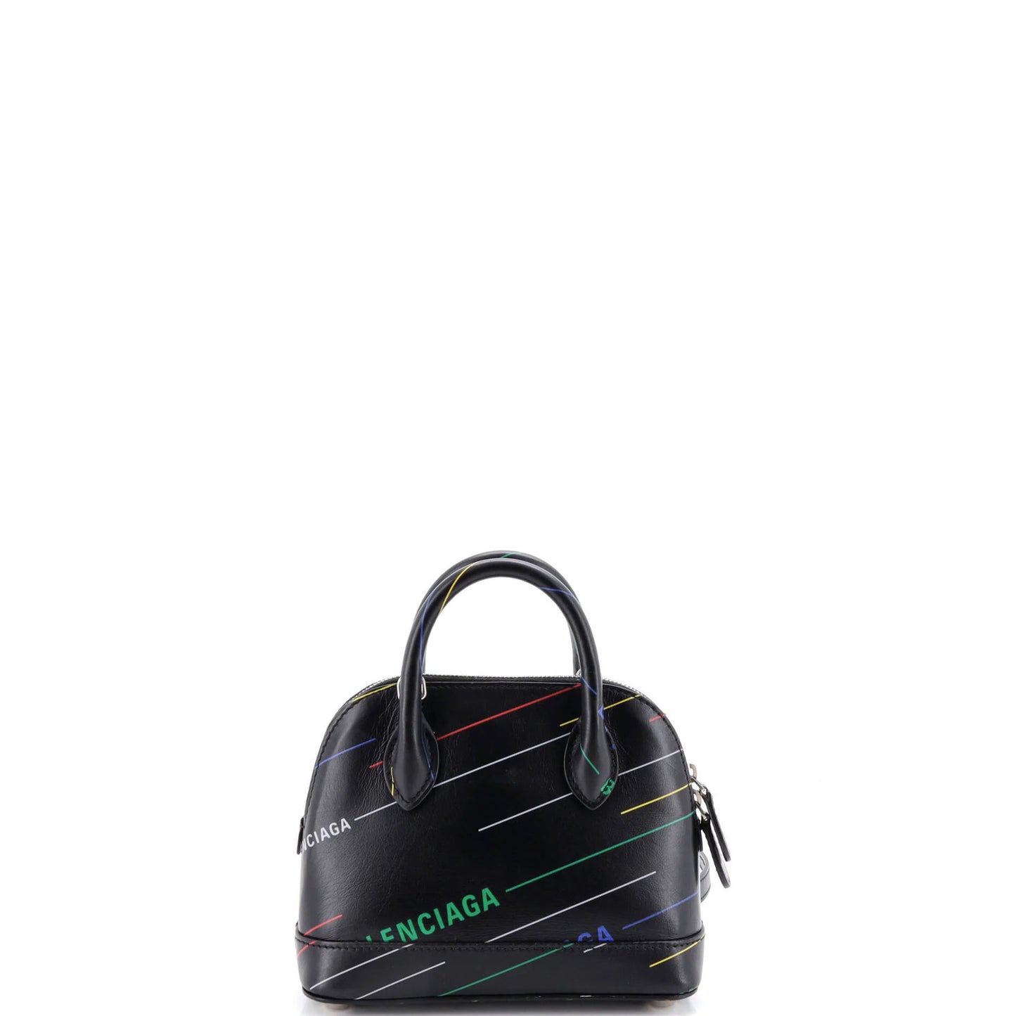 Balenciaga Logo Ville Bag Printed Leather Xxs