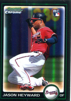 Jason Heyward Unsigned 2010 Bowman Chrome Refractor Rookie Card