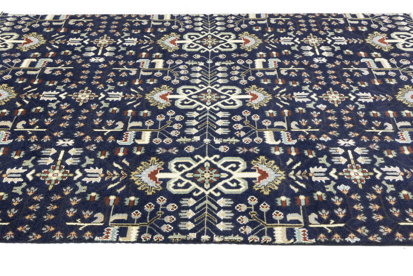 Handmade Oriental Rug Tribal Allover Floral Design Carpet Living Room 8X10 ft