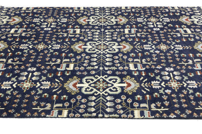 Handmade Oriental Rug Tribal Allover Floral Design Carpet Living Room 8X10 ft