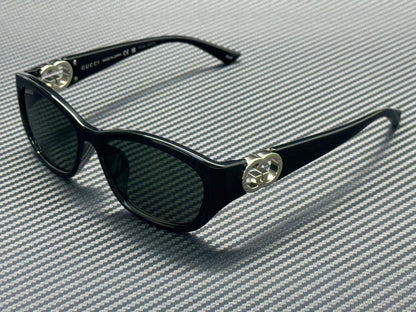 GUCCI GG1826SK 001 Black Grey Women's Large 57 mm Sunglasses
