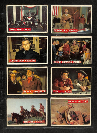 1956 Topps Davy Crockett Card Complete Orange Back Set (1-80) Tv Show 195880
