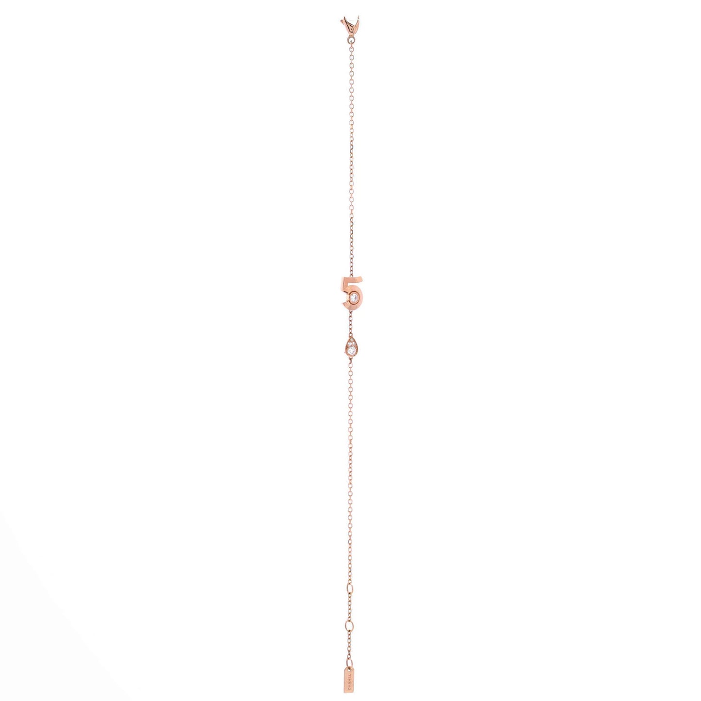 Chanel Extrait De No.5 Bracelet 18K Beige Gold With Diamonds