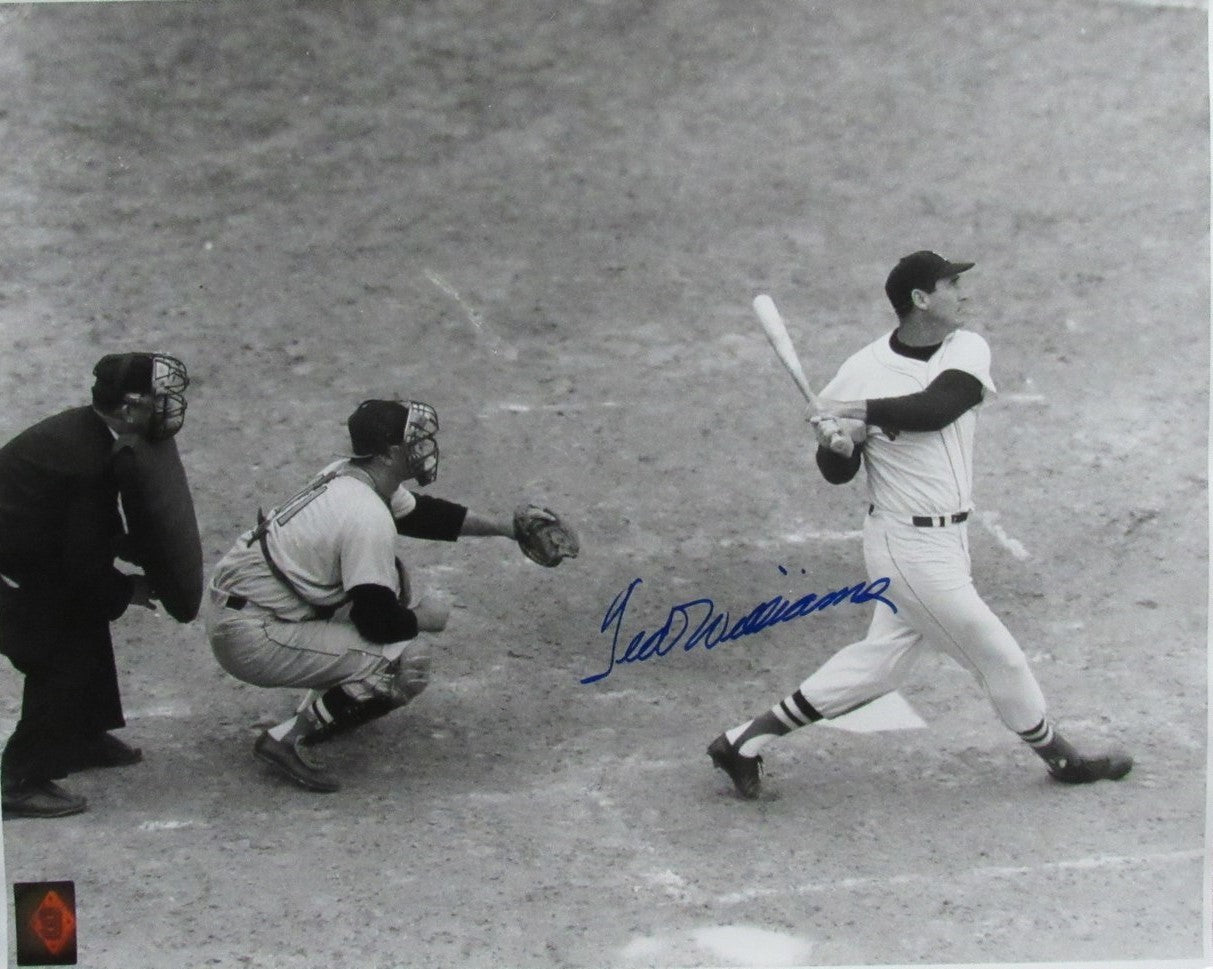 Ted Williams Hof Signed/Autographed 16X20 B/W