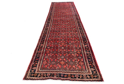 Vintage Red Floral Oriental Runner Rug Kitchen