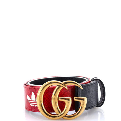 Gucci X Adidas Gg Marmont Belt Gg Coated Canvas And Leather