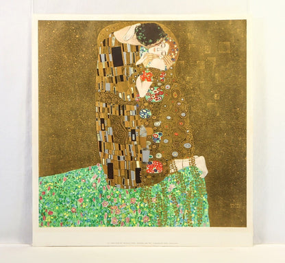 Gustav Klimt The Kiss Large Offset Print  -24.8" Verlag Galerie Welz Austria