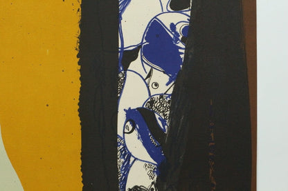 Josep Guinovart 1974 Lithograph Abstract Expressionist Print Barcelona Art 3/75