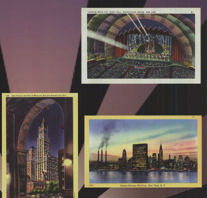 Andy Hickes New York At Night " Offset Lithograph
