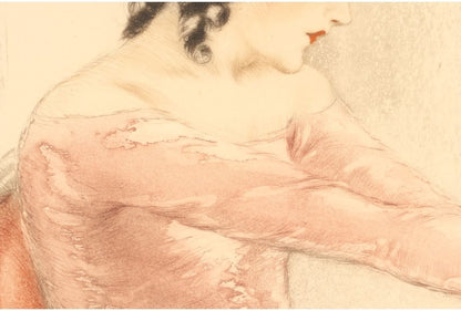Louis Icart Madame Bovary Original Etching Aquatint Signed French Art Deco