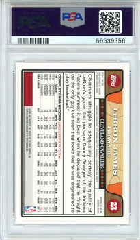 Lebron James 2008 Topps Gold Card #23 (Psa Nm-Mt 8)