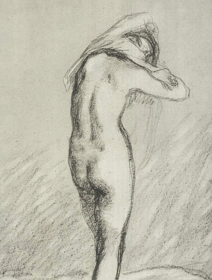 Jean-Francois Millet Donna Che Si Togue La Camilia " Lithograph