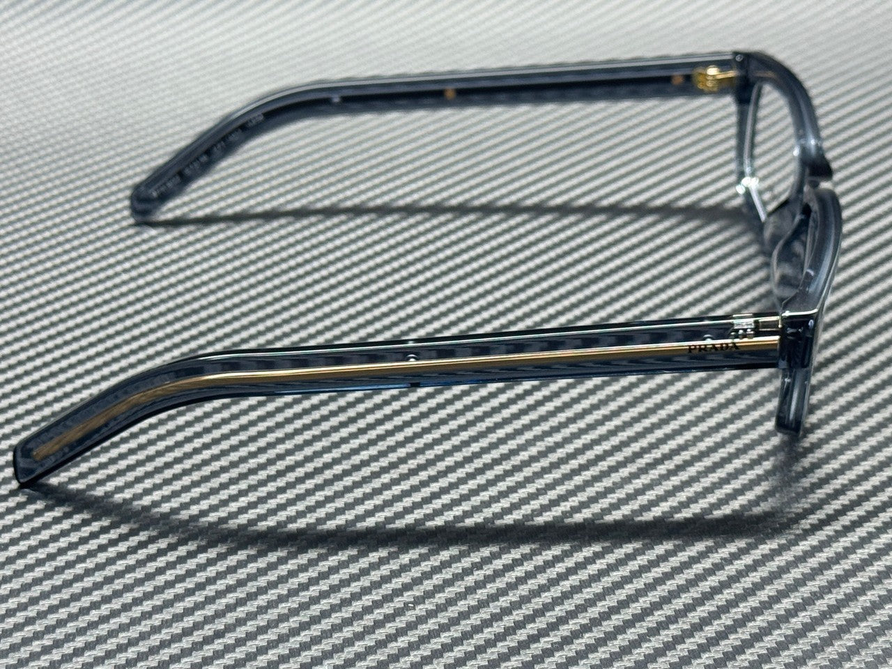 PRADA PR B02V 17T1O1 Transparent Ocean Men's 57 mm Eyeglasses