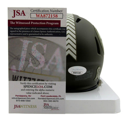 Donnie Shell Hof Auto/Inscr Salute To Service Mini Helmet Steelers Jsa 179782