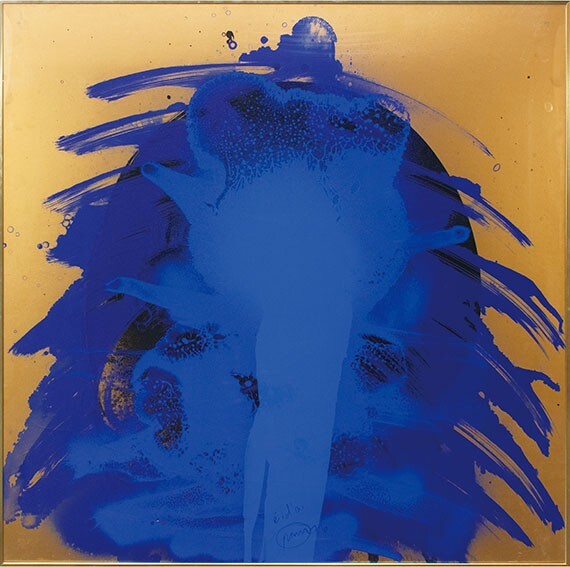 Otto Piene 1976 silkscreenEDA edition, signed and dated