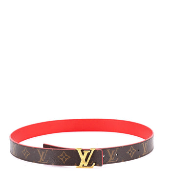 Louis Vuitton Lv Initiales Belt Monogram Canvas Thin