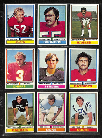 1974 Topps Football Card Complete Set (1-528) Bradshaw Hannah Rc Staubach 197448