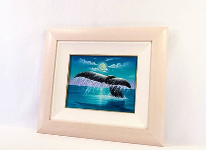 Jeff Wilkie (Us) Signed Original Painting Acrylic On Canvas - Whale Marine Art