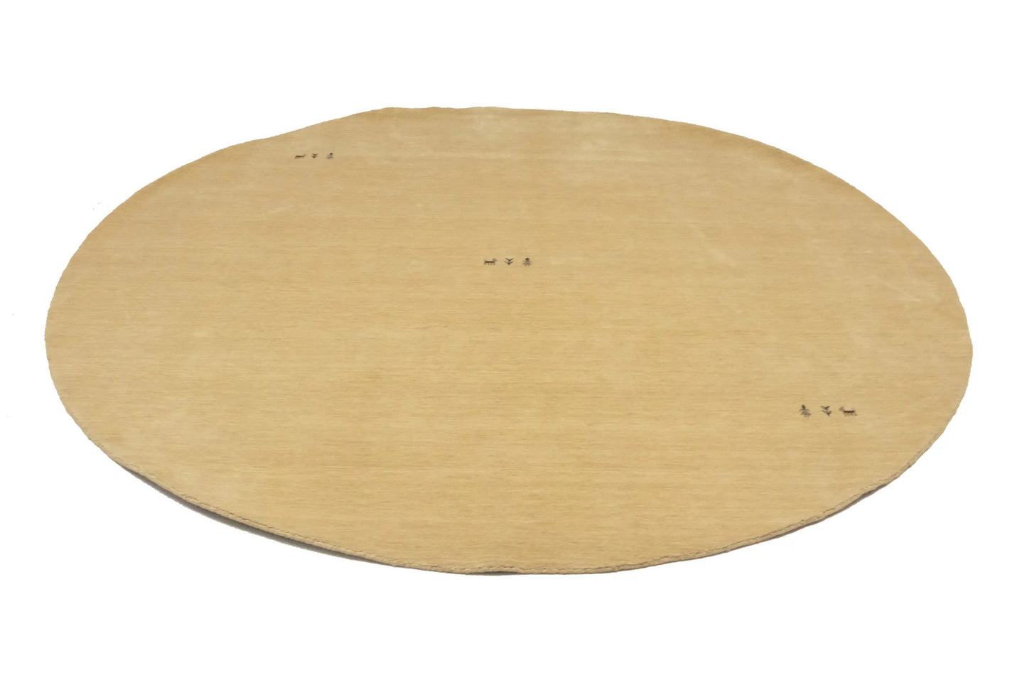 Modern Cream Gabbeh Round Rug Tribal Style Plush 8x8 Foyer Decor