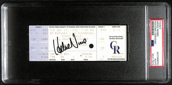 Hideo Nomo Signed Sept 17, 1996 Full Ticket