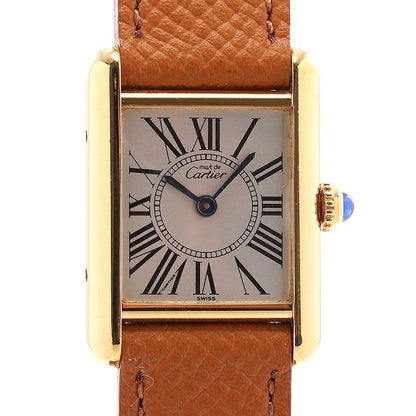 Cartier Must Tank Sm Vermeil Opaline Dial W1005554