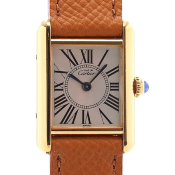 Cartier Must Tank Sm Vermeil Opaline Dial W1005554