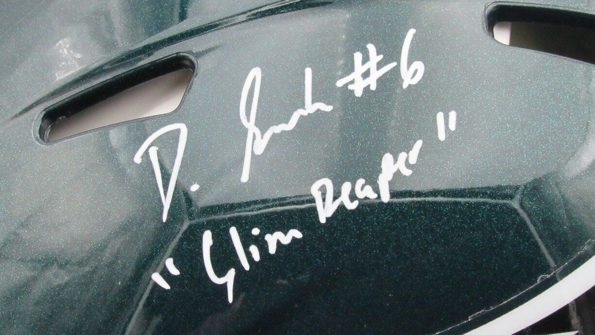 Devonta Smith Signed/Inscr Full Size Speed Authentic Helmet Eagles Fanatics