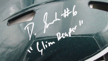 Devonta Smith Signed/Inscr Full Size Speed Authentic Helmet Eagles Fanatics