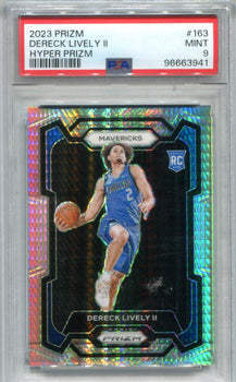 Dereck Lively Ii 2023-24 Panini Prizm Hyper Prizm #163 Psa 9 Card