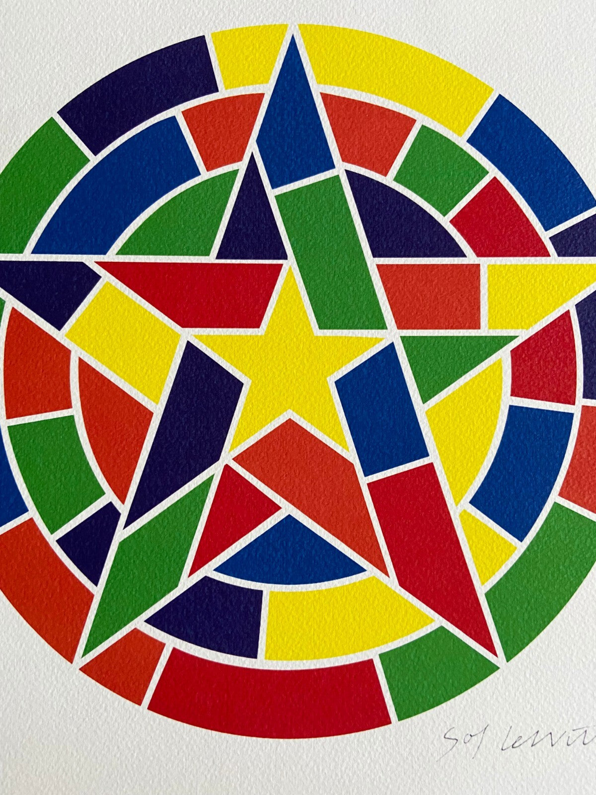 Sol Lewitt Lithograph Coa Numbered In Pencil 275 Ex