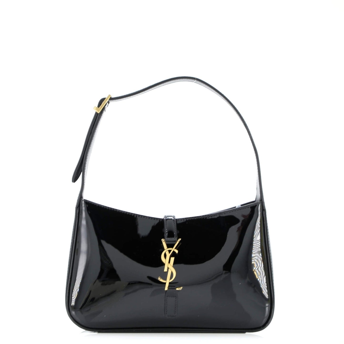 Saint Laurent Le 5 A 7 Hobo Patent Small