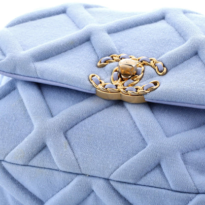 Chanel 19 Flap Bag Quilted Jersey Medium