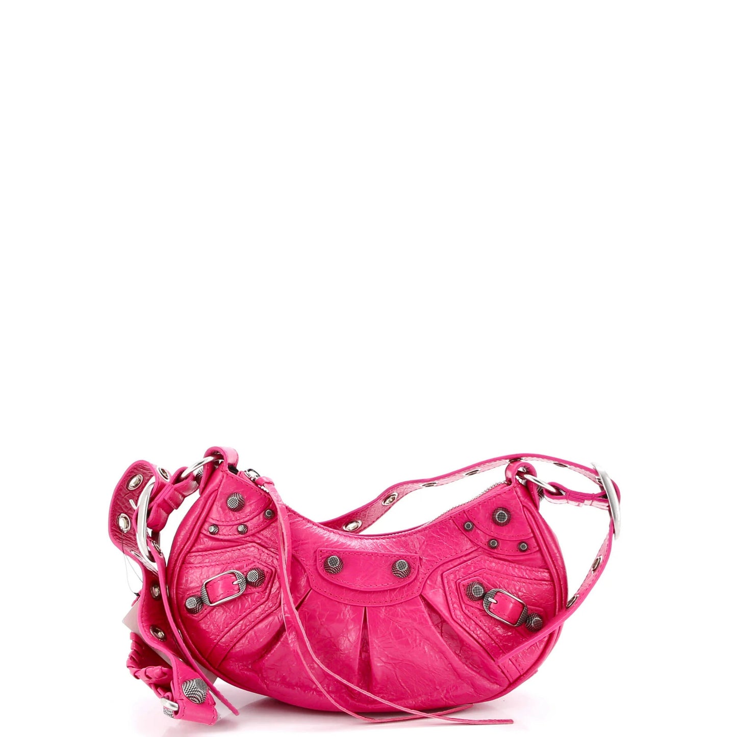 Balenciaga Le Cagole Giant Studs Shoulder Bag Leather Xs