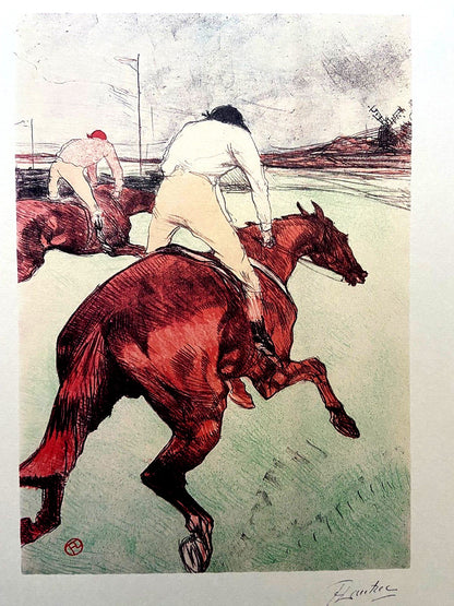 Henri De Toulouse-Lautrec Mourlot 1952 Coa Signed Stamp Published