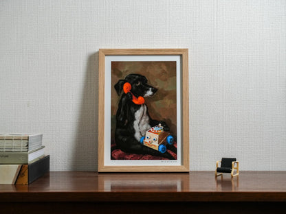 Alison Friend - Dog Framed Signed - Betsy Had