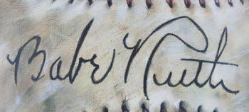 Babe Ruth Baseball 36X36 Original Painting Acrylic On Canvas   176779