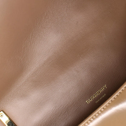 Burberry Lola Shoulder Bag Quilted Printed Coated Canvas Small